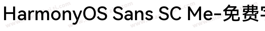 HarmonyOS Sans SC Me字体转换